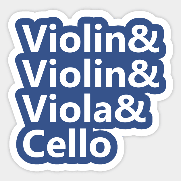 String Quartet & Sticker by Dawn Anthes